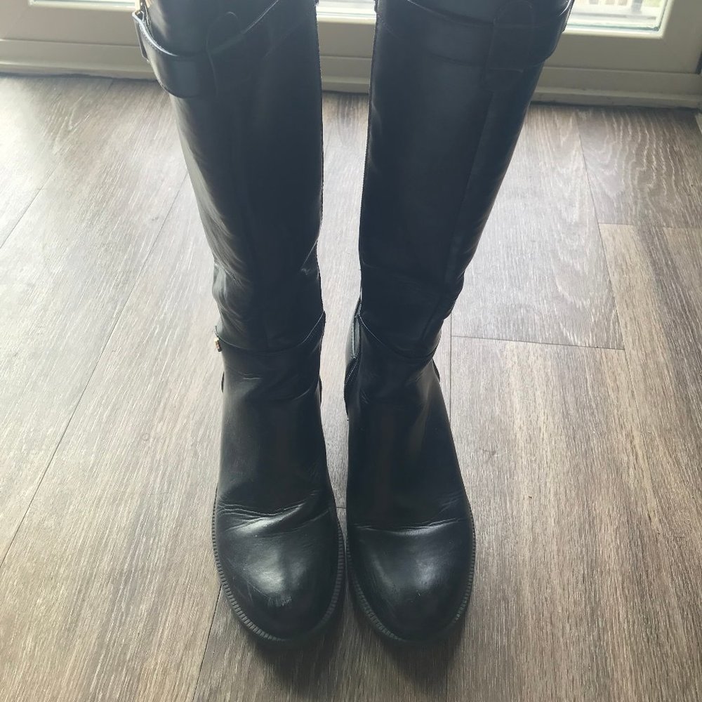 Tommy Hilfiger tall black boots, size 7